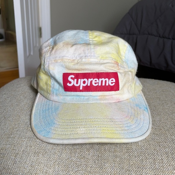 Supreme Multicolor Denim Camp Cap - Picture 1 of 2